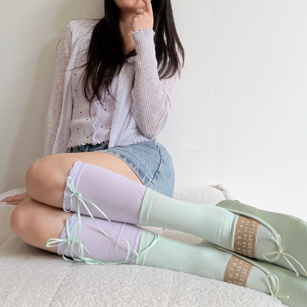 ถุงเท้าข้อกลางน่องสไตล์บัลเล่ต - Boot Sock Slouchy บทวิจารณ์และราคา