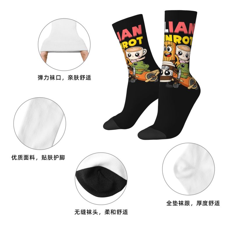 ถุงเท้าลายการ์ตูนสัตว์แฟชั่นอิ - Dress Sock Men บทวิจารณ์และราคา